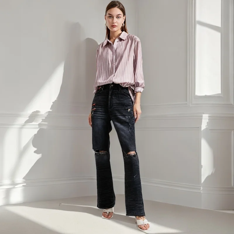 Casual 100% Cotton Striped Shirt Women Clothing Loose Short Sleeve Double Neck Cotton Blouse for Ladies Shirts Tops Streetwear
Casual 100% Cotton Striped Shirt Women Clothing Loose Short Sleeve Double Neck Cotton Blouse for Ladies Shirts Tops Streetwear