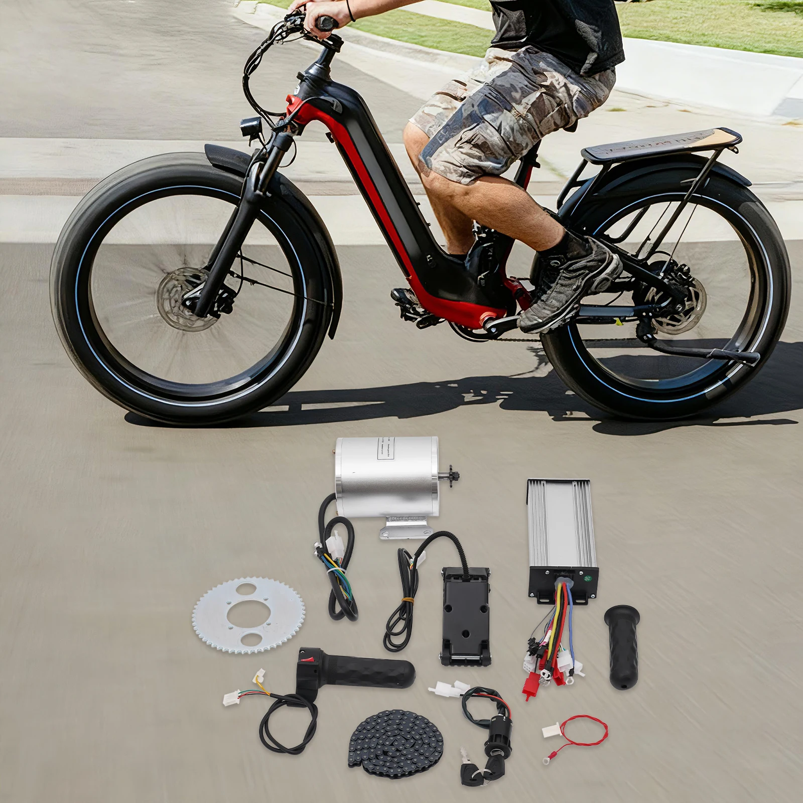 Electric Motor Bicycle Motor 3000W Brushless Motor Kit High Power Conversion Kit for Electric Bike Scooter ATV DIY Upgrade
Electric Motor Bicycle Motor 3000W Brushless Motor Kit High Power Conversion Kit for Electric Bike Scooter ATV DIY Upgrade