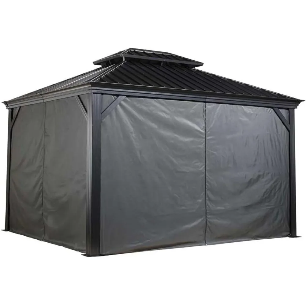 135-6158298 Polyester Gazebos Curtains for Messina Hard Top Sun Shelter, 10' x 12' 12'x16', Grey
135-6158298 Polyester Gazebos Curtains for Messina Hard Top Sun Shelter, 10' x 12' 12'x16', Grey