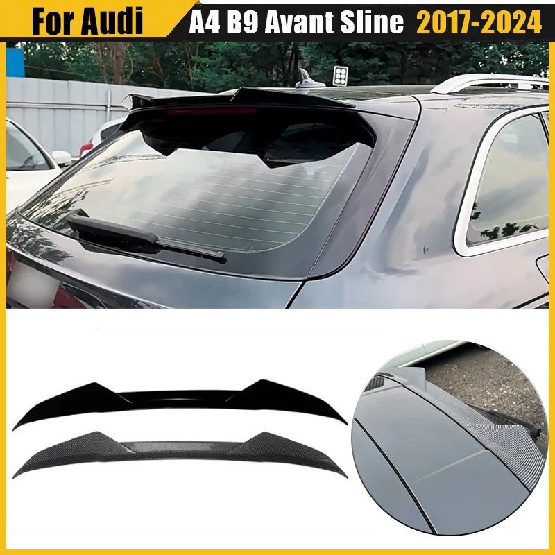 For Audi A4 B9 Avant Sline 2017-2024 Car Roof Spoiler Wing Rear Trunk Lid Splitter Duckbill Lip Trim Auto Parts Decoration
For Audi A4 B9 Avant Sline 2017-2024 Car Roof Spoiler Wing Rear Trunk Lid Splitter Duckbill Lip Trim Auto Parts Decoration