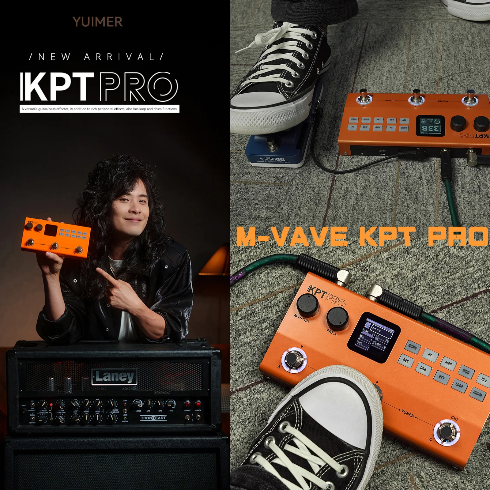 M-VAVE KPT PRO Comprehensive Effect Device with 60 Types of IR Box Simulation | Balanced Output & Expression Pedal Interface
M-VAVE KPT PRO Comprehensive Effect Device with 60 Types of IR Box Simulation | Balanced Output & Expression Pedal Interface