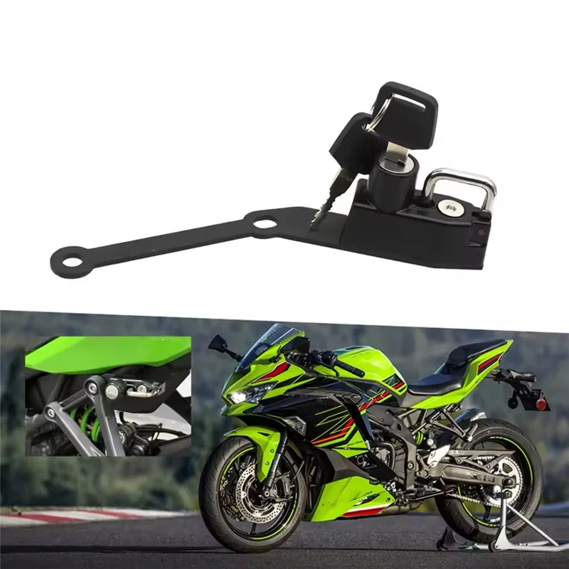 Authentic Motorcycle Helmet Lock Mount Hook With 2 Keys Side Anti-Theft Security Lock For KAWASAKI ZX4R ZX4RR 2023 2024 ZX-4R
Authentic Motorcycle Helmet Lock Mount Hook With 2 Keys Side Anti-Theft Security Lock For KAWASAKI ZX4R ZX4RR 2023 2024 ZX-4R