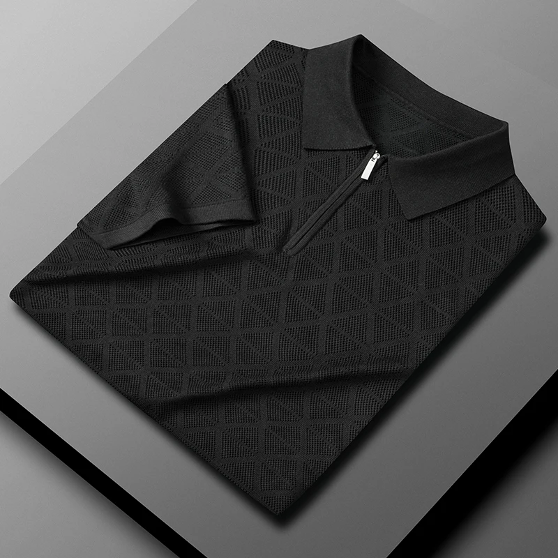 Spring Summer Knit Polo Shirts Men Casual Turn-down Collar Fashion Striped Solid Slim Tops Newest Ice Silk Cotton Knitwear T54
Spring Summer Knit Polo Shirts Men Casual Turn-down Collar Fashion Striped Solid Slim Tops Newest Ice Silk Cotton Knitwear T54