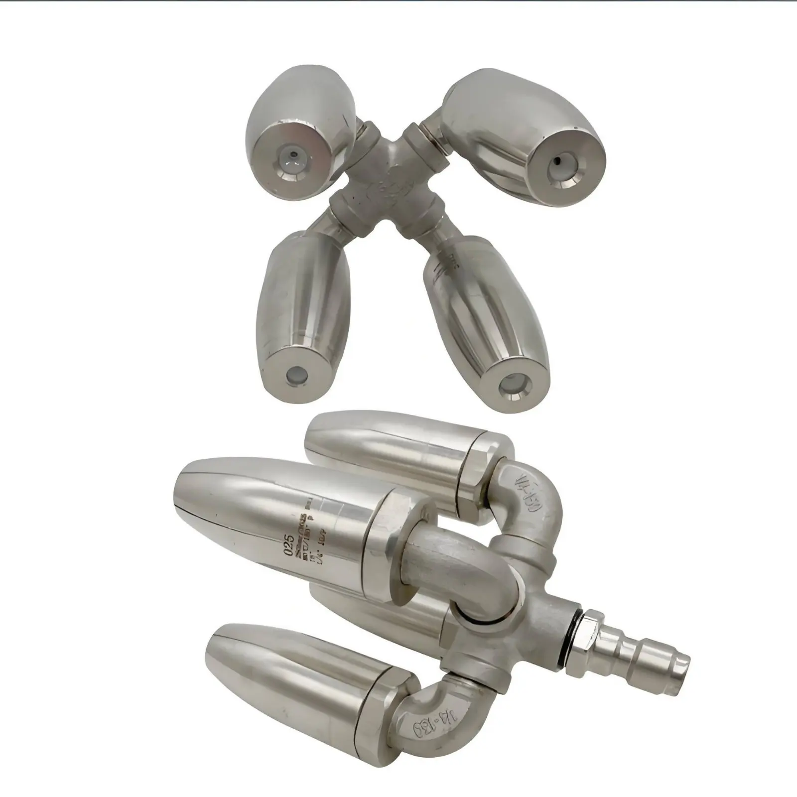 304 Stainless Steel Spray Nozzle Twin Turbine 360° Rotating Spray Nozzle High Pressure Corrosion Resistant for Car Wash
304 Stainless Steel Spray Nozzle Twin Turbine 360° Rotating Spray Nozzle High Pressure Corrosion Resistant for Car Wash