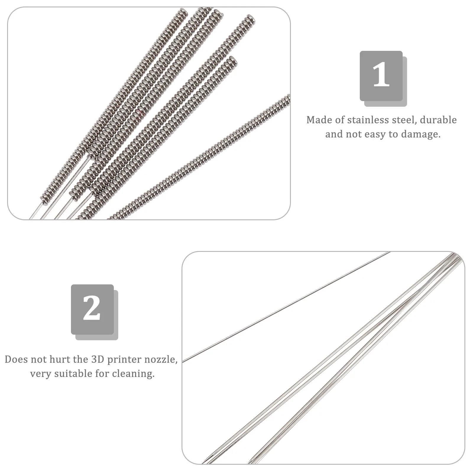 1 set 0.4MM 5 0.35MM 0.3MM 0.25MM 0.2MM 1 0.15MM 1 Nozzle Cleaning Needles for 3D Printer Stainless Steel Durable Long Life Easy
1 set 0.4MM 5 0.35MM 0.3MM 0.25MM 0.2MM 1 0.15MM 1 Nozzle Cleaning Needles for 3D Printer Stainless Steel Durable Long Life Easy