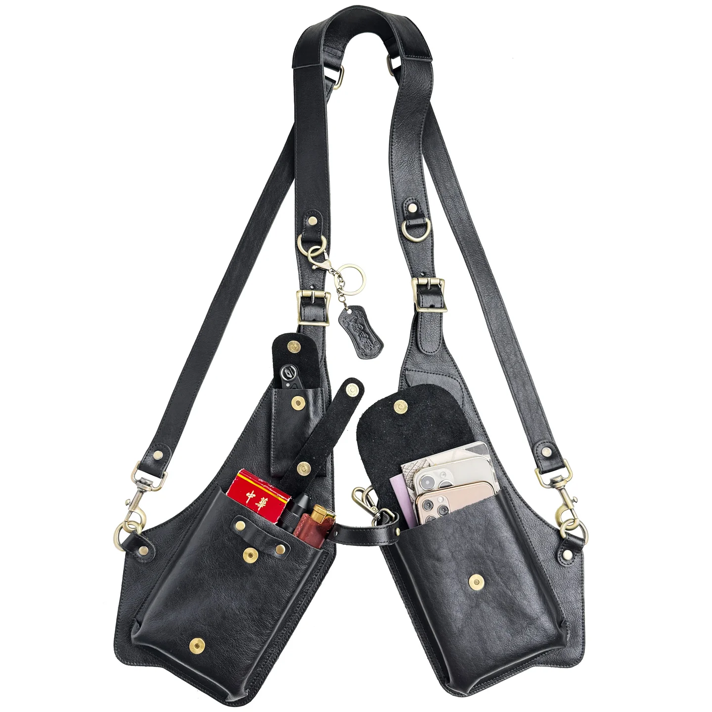 Vintage Leather Harness Holster Bag Hidden Anti-theft Wallet Motorcycle Style Phone Pouch Viking Cosplay Festival Bag Men Women
Vintage Leather Harness Holster Bag Hidden Anti-theft Wallet Motorcycle Style Phone Pouch Viking Cosplay Festival Bag Men Women