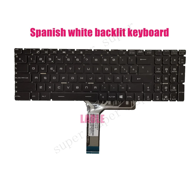 SSS+ Spansih White Backlit Keyboard for MSI GP62MVR 6RF/GP62MVR 7RF(MS-16JB)Leopard
SSS+ Spansih White Backlit Keyboard for MSI GP62MVR 6RF/GP62MVR 7RF(MS-16JB)Leopard