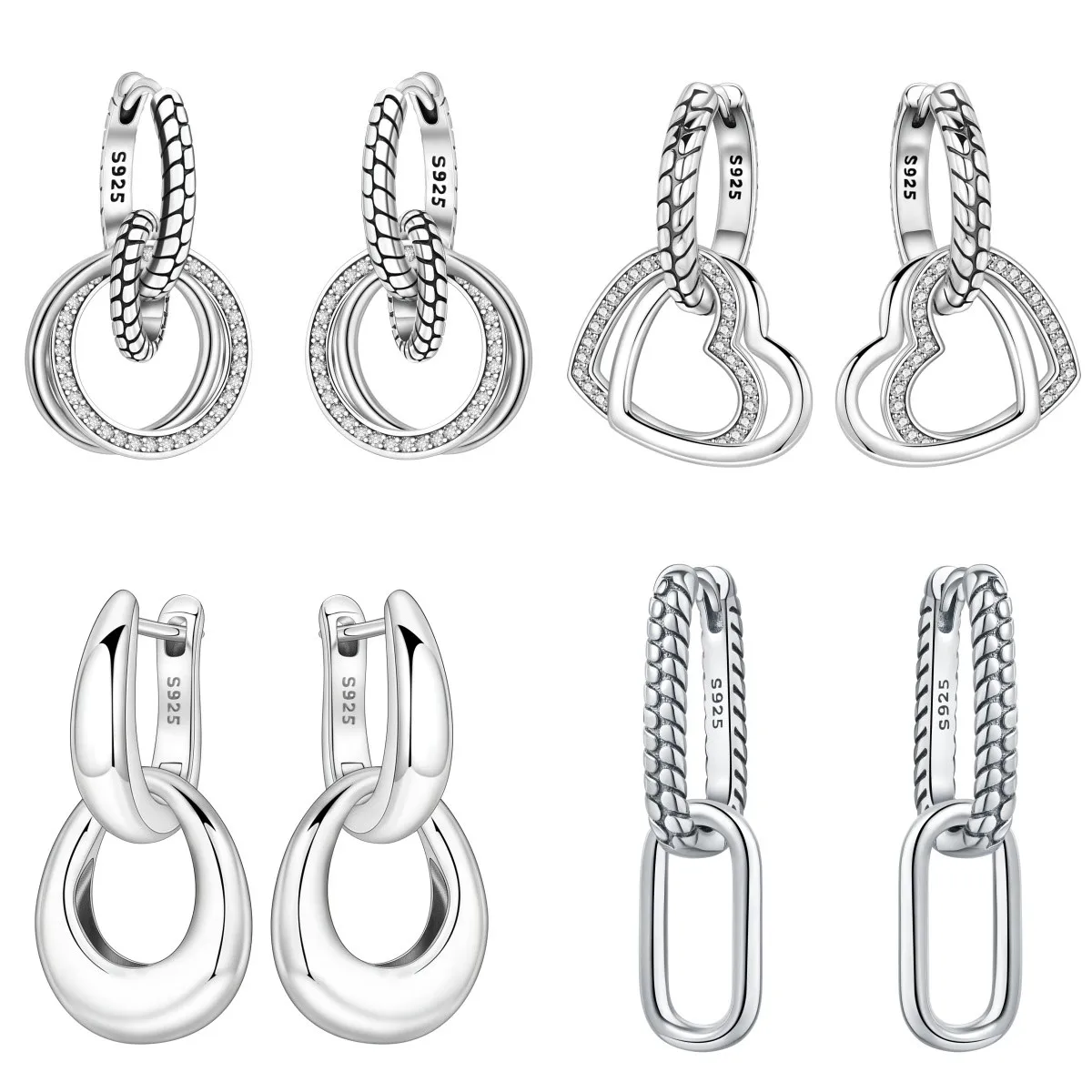 MISEFF S925 Sterling Silver Earrings Stylish Classic Snakebone Pattern Earring Original Fashion Jewelry Birthday Gift For Women
MISEFF S925 Sterling Silver Earrings Stylish Classic Snakebone Pattern Earring Original Fashion Jewelry Birthday Gift For Women