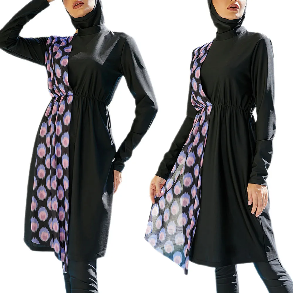 Women Print Siwmsuit Full Cover Swimwear Hijab Swimming Costumes Muslim Burkini Islam Bathing Suit Conservative Maillot De Bain
Women Print Siwmsuit Full Cover Swimwear Hijab Swimming Costumes Muslim Burkini Islam Bathing Suit Conservative Maillot De Bain