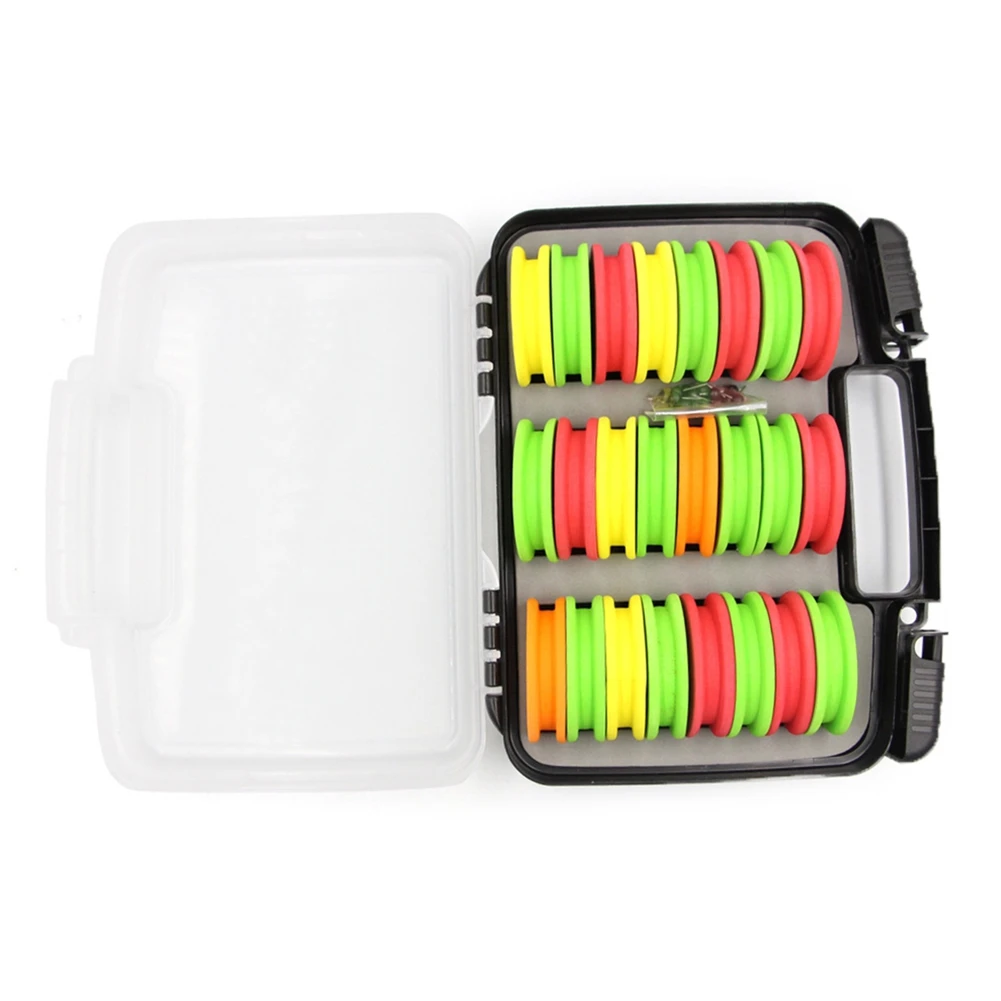 ABKV-EVA Foam Spool Fishing For Line Winder Set With Hook Board Rig Storage Holder, For Line Management Organizer 24Pcs Included