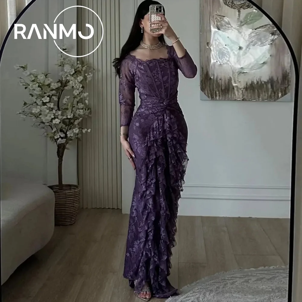 Ranmo Роскошное кружевное вечернее платье-русалка длиной до пола, плиссированное платье с квадратным воротником, элегантные вечерние платья 2026
Ranmo Роскошное кружевное вечернее платье-русалка длиной до пола, плиссированное платье с квадратным воротником, элегантные вечерние платья 2026