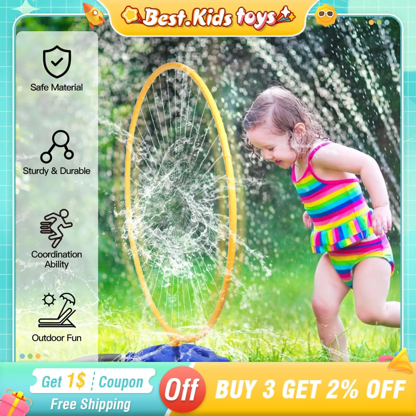 Outdoor Water Spray Sprinkler Toys Garden Rotation Windmill Water Spray Bath Toys For Kids Play Parent Child Interaction Game
Outdoor Water Spray Sprinkler Toys Garden Rotation Windmill Water Spray Bath Toys For Kids Play Parent Child Interaction Game