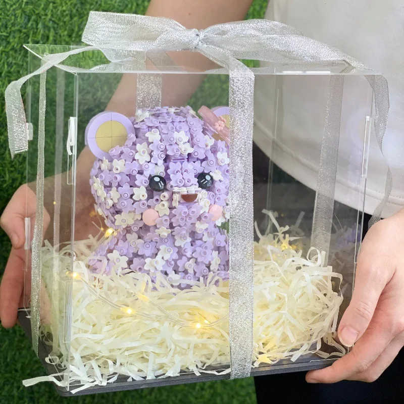 1pc Cute Creative Cartoon Violet Bear Doll Building Brick Construction Model Flower Block Toy
1pc Cute Creative Cartoon Violet Bear Doll Building Brick Construction Model Flower Block Toy
