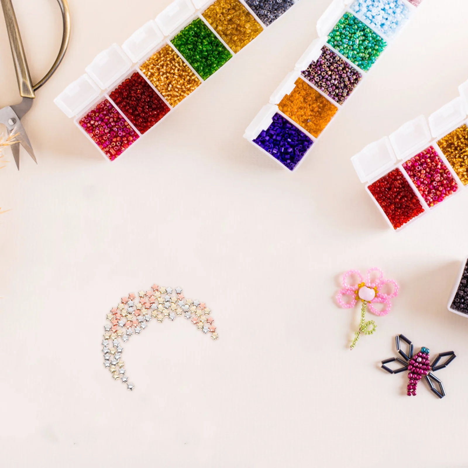 600Pcs Five-Pointed Electroplated Star Spacer Beads 6mm Large Hole for DIY Jewelry Making Bracelets Necklaces Earrings
600Pcs Five-Pointed Electroplated Star Spacer Beads 6mm Large Hole for DIY Jewelry Making Bracelets Necklaces Earrings