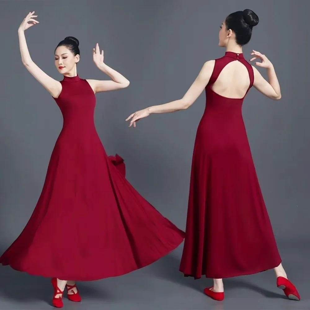 Red Sleeveless Modern Dance Dress Slim Fit Ballet Practice Costume Elegant Choral Performance Outfit Stage Wear for Women Dancer
Red Sleeveless Modern Dance Dress Slim Fit Ballet Practice Costume Elegant Choral Performance Outfit Stage Wear for Women Dancer
