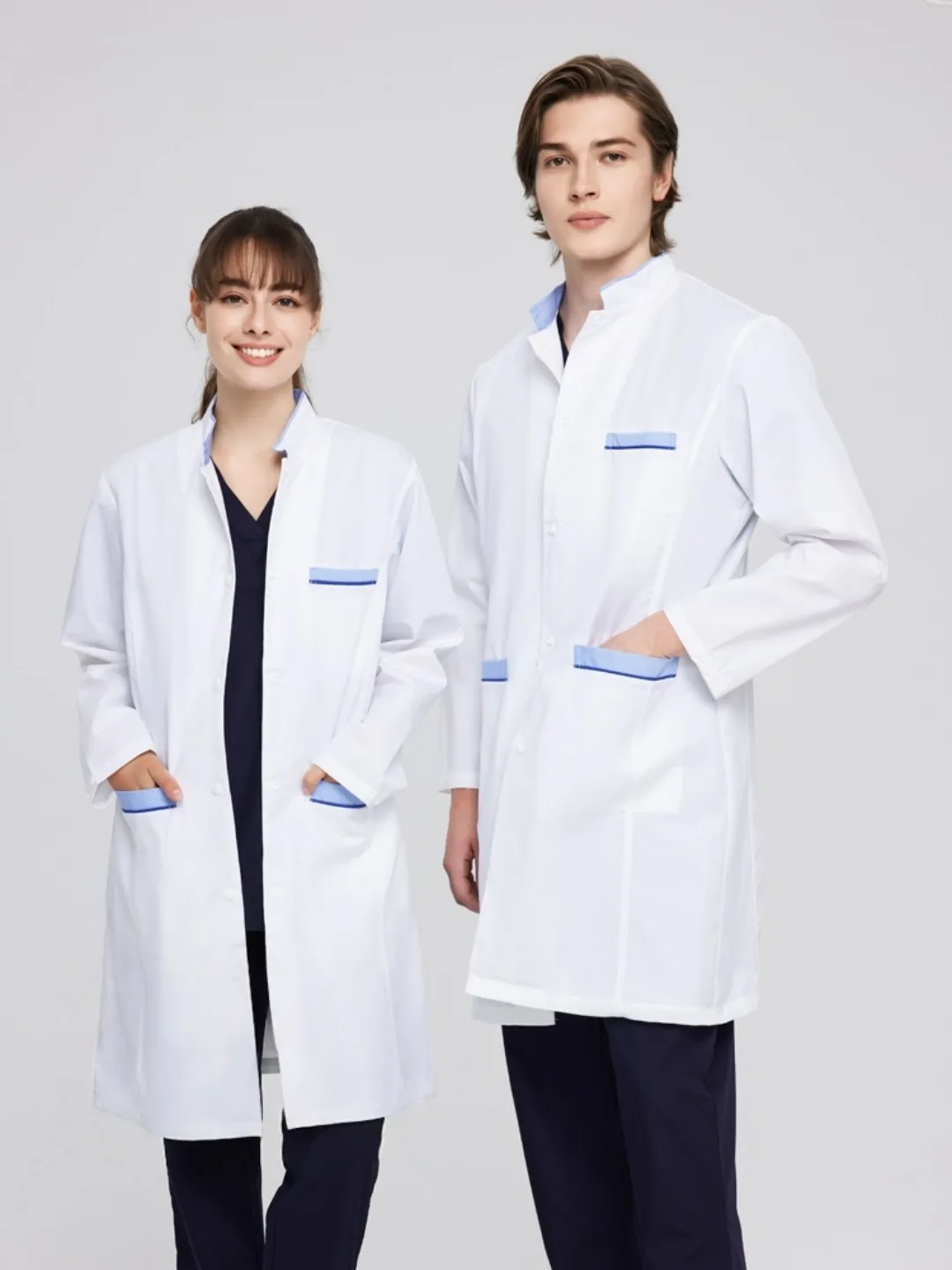 Professional Pure Color Anti-static Doctor Uniform Unisex Nurse Uniform Lab Coat Dental Ophthalmology Pet Hospital Work Uniform
Professional Pure Color Anti-static Doctor Uniform Unisex Nurse Uniform Lab Coat Dental Ophthalmology Pet Hospital Work Uniform