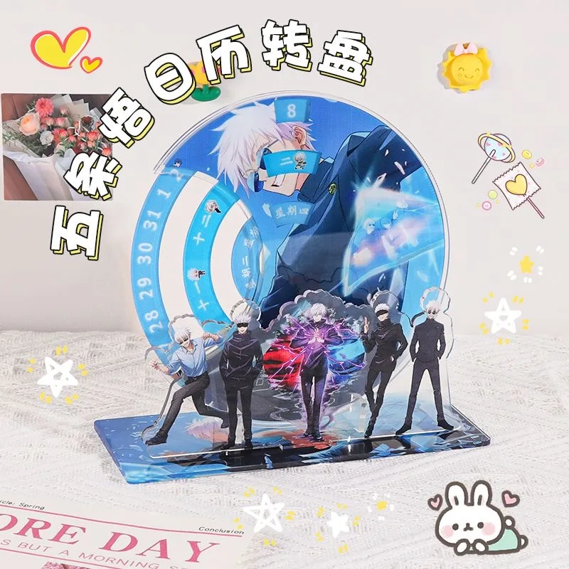 Jujutsu Battle Gojo Satoru Вращающийся календарь Аниме Акриловая периферия Десять тысяч лет Календарь Настольная табличка с персонажем
Jujutsu Battle Gojo Satoru Вращающийся календарь Аниме Акриловая периферия Десять тысяч лет Календарь Настольная табличка с персонажем