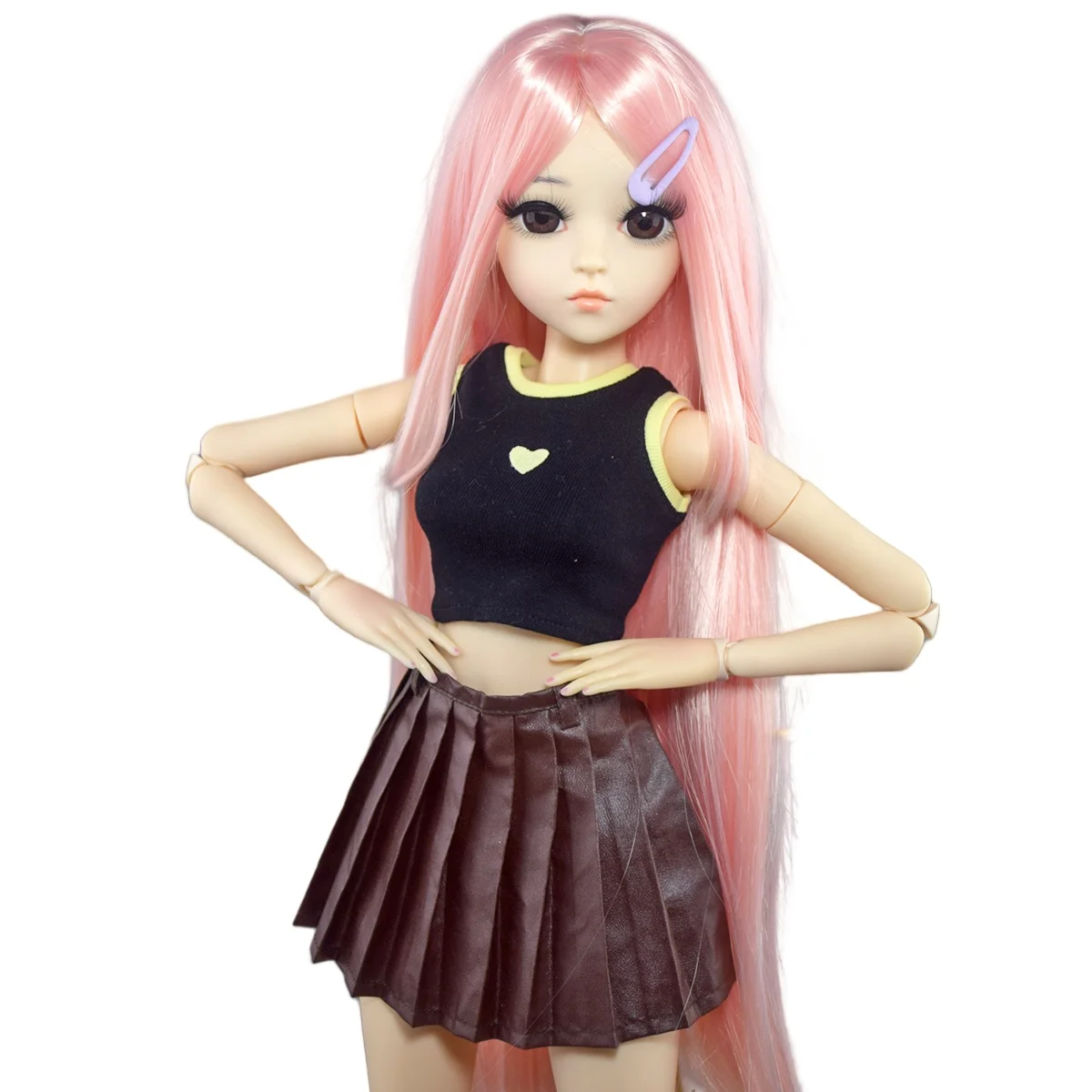 YUTOTUE 60cm Height Girl Doll 18 Joints Body with Face Makeup Vest Skirt Shoes Wigs Full Set BJD Toy Gift
YUTOTUE 60cm Height Girl Doll 18 Joints Body with Face Makeup Vest Skirt Shoes Wigs Full Set BJD Toy Gift