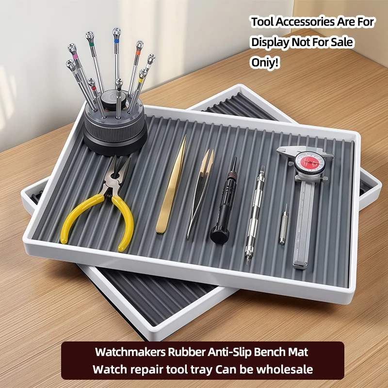 Watchmakers Rubber Anti-Slip Bench Mat for Watch Block Repairing Maintenance Cushion Watch repair tool tray Can be wholesale
Watchmakers Rubber Anti-Slip Bench Mat for Watch Block Repairing Maintenance Cushion Watch repair tool tray Can be wholesale