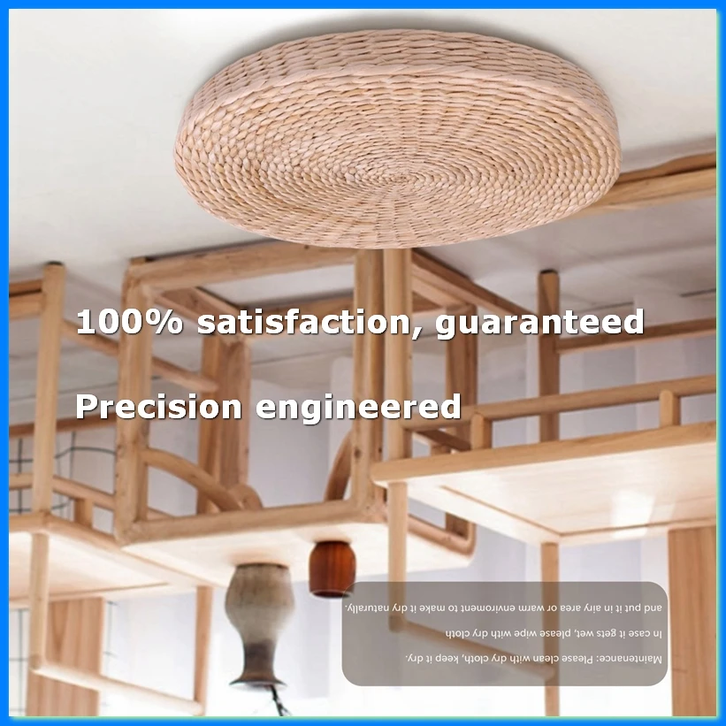 40cm Cushion Round Straw Weave Handmade Pillow Floor Yoga Chair Seat Mat-ABYS
40cm Cushion Round Straw Weave Handmade Pillow Floor Yoga Chair Seat Mat-ABYS