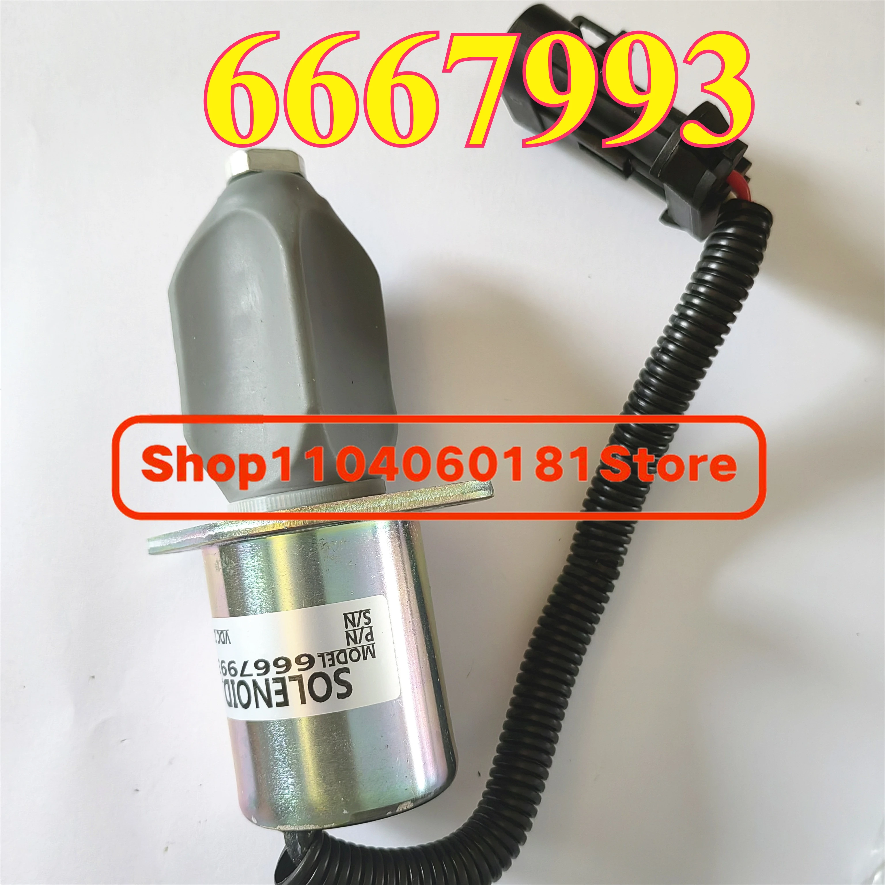 12V 6667993 Stop Solenoid Fuel Shut Off Solenoid For Bobcat 325 337 341 743 S150 T190 Skid Steer
12V 6667993 Stop Solenoid Fuel Shut Off Solenoid For Bobcat 325 337 341 743 S150 T190 Skid Steer