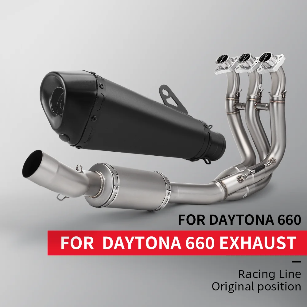 Full stainless steel end, loss-free installation,TRIDENT 660 motorcycle exhaust pipe silencer, 51MM
Full stainless steel end, loss-free installation,TRIDENT 660 motorcycle exhaust pipe silencer, 51MM