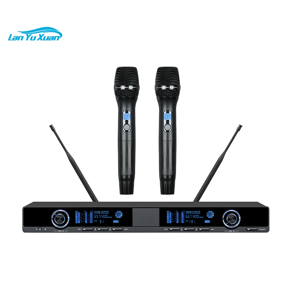 High Quality Wireless Microphone System UHF Microphone 2 Channel Dynamic Professional 2 Handheld2 Bodypacks Mic
High Quality Wireless Microphone System UHF Microphone 2 Channel Dynamic Professional 2 Handheld2 Bodypacks Mic