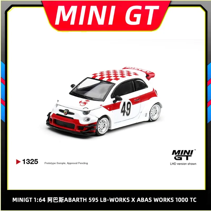 Pre-sale MINI GT 1:64 Abarth 595 LB-WORKS 1000 TC #49 White Red Livery Diecast Mini Car Model
Pre-sale MINI GT 1:64 Abarth 595 LB-WORKS 1000 TC #49 White Red Livery Diecast Mini Car Model