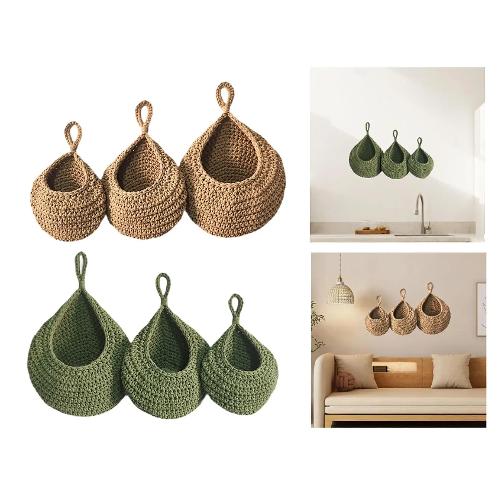 3x Hanging Wall Baskets Cotton Rope Teardrop Onion Baskets Kitchen Baskets Wall Planter for Bedroom Farmhouse Cafe Kitchen Bar
3x Hanging Wall Baskets Cotton Rope Teardrop Onion Baskets Kitchen Baskets Wall Planter for Bedroom Farmhouse Cafe Kitchen Bar