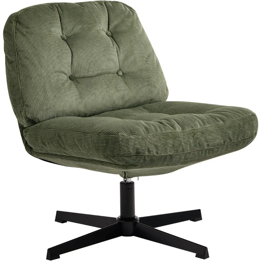 Nouhaus Balloon Criss Cross Chair, Cross Legged Swivel Vanity Chair with Wide Comfy Padded Seat, Armless No Wheels Fabric Modern
Nouhaus Balloon Criss Cross Chair, Cross Legged Swivel Vanity Chair with Wide Comfy Padded Seat, Armless No Wheels Fabric Modern