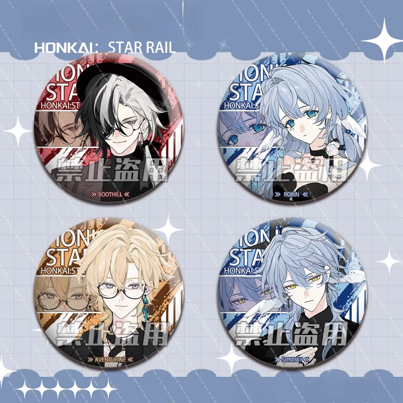 58mm Caelus Stelle Himeko Welt Kafka Silver Herta Asta Arlan Costumes Metal Badge Advance Guard Luminous Stainless Steel Jewelry
58mm Caelus Stelle Himeko Welt Kafka Silver Herta Asta Arlan Costumes Metal Badge Advance Guard Luminous Stainless Steel Jewelry