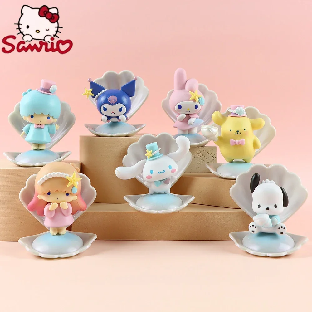 Sanrio 8 см My Melody Hello Kitty фигурка аниме Kawaii Kuromi экшн-Коллекция набор из 6 ПВХ материал океанские ракушки подарки для детей
Sanrio 8 см My Melody Hello Kitty фигурка аниме Kawaii Kuromi экшн-Коллекция набор из 6 ПВХ материал океанские ракушки подарки для детей