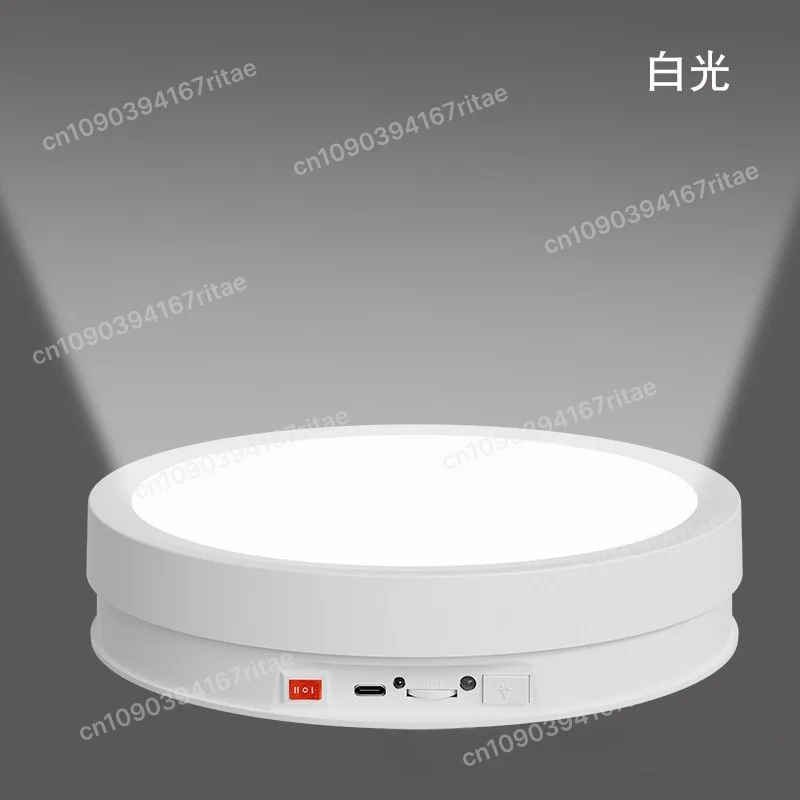 Luminous Multi-Function Display Stand New 22CM Remote Control Color Light Auto Turntable for Live Shooting 1 pcs
Luminous Multi-Function Display Stand New 22CM Remote Control Color Light Auto Turntable for Live Shooting 1 pcs