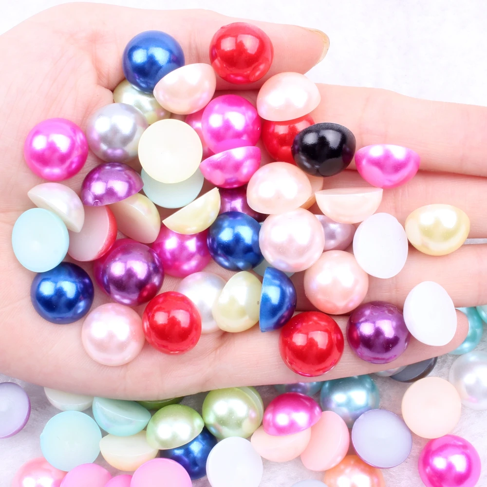 Sparkle Manicure Pearl Resin Pearl Half Round Flatback Pearls 14mm 1000pcs Colors For Dresses Cell phone Nail Art Decorative
Sparkle Manicure Pearl Resin Pearl Half Round Flatback Pearls 14mm 1000pcs Colors For Dresses Cell phone Nail Art Decorative