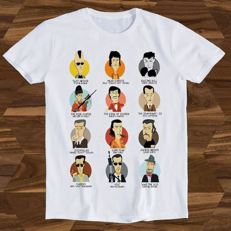The Best of De Niro Movie Cut T Shirt Unisex Adult Mens Womens Gift Cool Music Fashion Top Vintage Retro Tee T1425
The Best of De Niro Movie Cut T Shirt Unisex Adult Mens Womens Gift Cool Music Fashion Top Vintage Retro Tee T1425