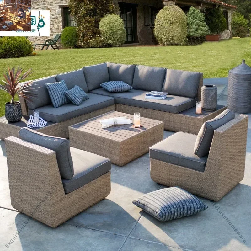 Outdoor rattan sofa combination balcony courtyard garden rattan chair outdoor terrace leisure corner sofa waterproof
Outdoor rattan sofa combination balcony courtyard garden rattan chair outdoor terrace leisure corner sofa waterproof