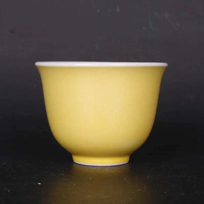 3.40 inch Chinese Yellow Glaze Porcelain Teacup Cup Qing Imperial Kitchen
3.40 inch Chinese Yellow Glaze Porcelain Teacup Cup Qing Imperial Kitchen