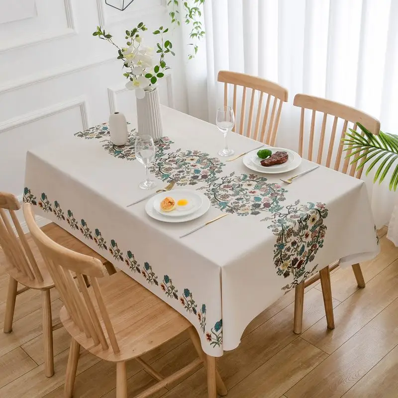 Chinese Sle PVC Tablecloth Waterproof Oil-resistant No-wa Anti-scald Rectangular High-end Plastic Table Mat for Home Use
Chinese Sle PVC Tablecloth Waterproof Oil-resistant No-wa Anti-scald Rectangular High-end Plastic Table Mat for Home Use