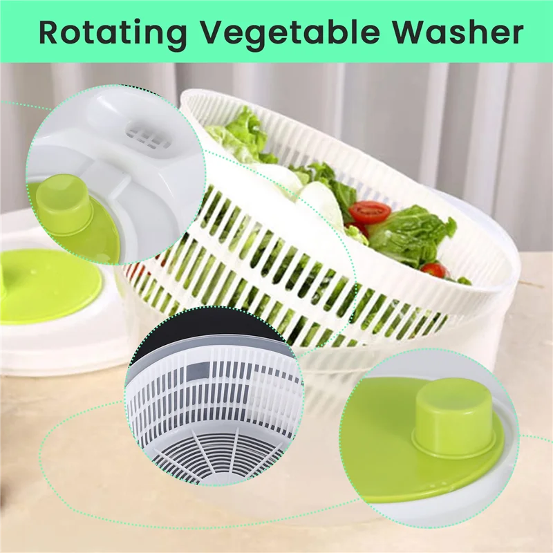 AA19 Salad Washing Machine Lettuce Rotating Vegetable Washer Large Capacity For Fruit And Vegetable Cleaner
AA19 Salad Washing Machine Lettuce Rotating Vegetable Washer Large Capacity For Fruit And Vegetable Cleaner