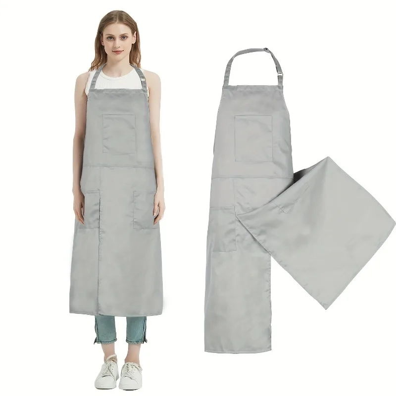 1pcs Canvas Apron with Pockets Grey Split Design Adjustable Neck Strap for Home Use
1pcs Canvas Apron with Pockets Grey Split Design Adjustable Neck Strap for Home Use