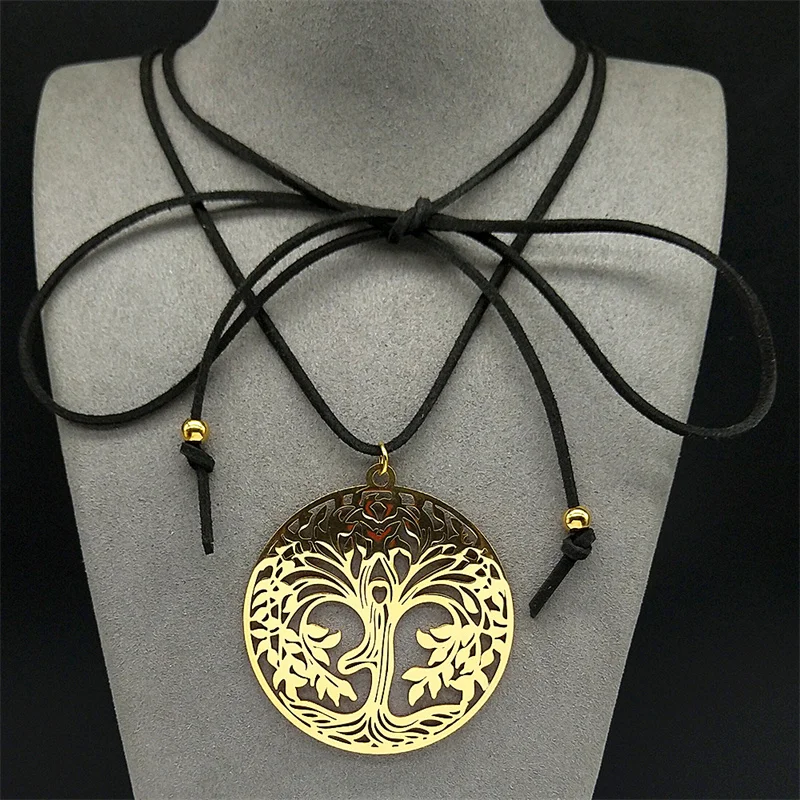 Tree Of Life Long Chain Necklaces For Women Men Stainless Steel Hollow Yoga Spiritual Adjustable Neck Tie Choker Jewelry Gift
Tree Of Life Long Chain Necklaces For Women Men Stainless Steel Hollow Yoga Spiritual Adjustable Neck Tie Choker Jewelry Gift