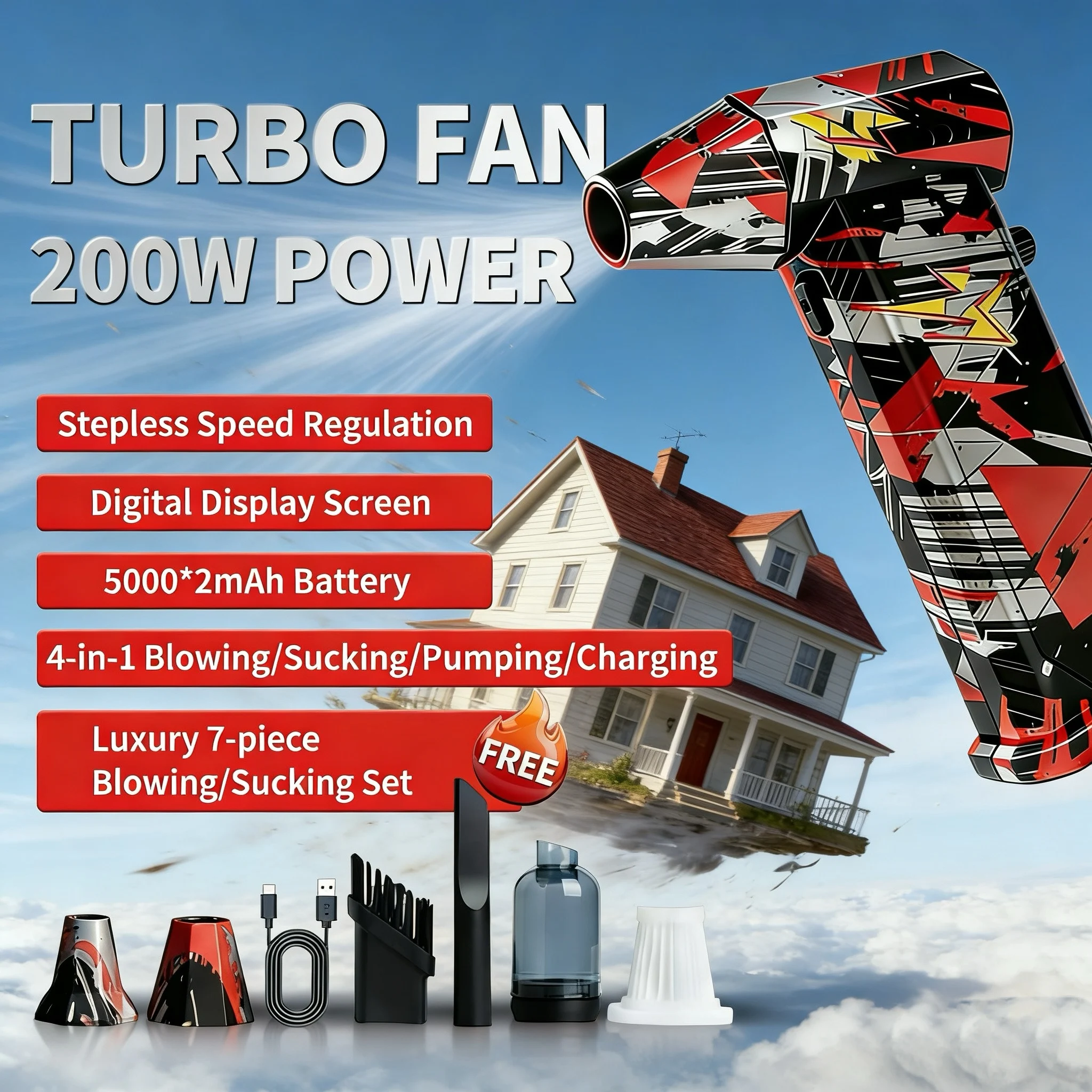 Турбовентилятор X9, пылесос, 300000 об/мин, бесщеточный вентилятор, 58 м/с, ветровой турбоструйный вентилятор, портативный пылесборник, электрическая сушилка
Турбовентилятор X9, пылесос, 300000 об/мин, бесщеточный вентилятор, 58 м/с, ветровой турбоструйный вентилятор, портативный пылесборник, электрическая сушилка