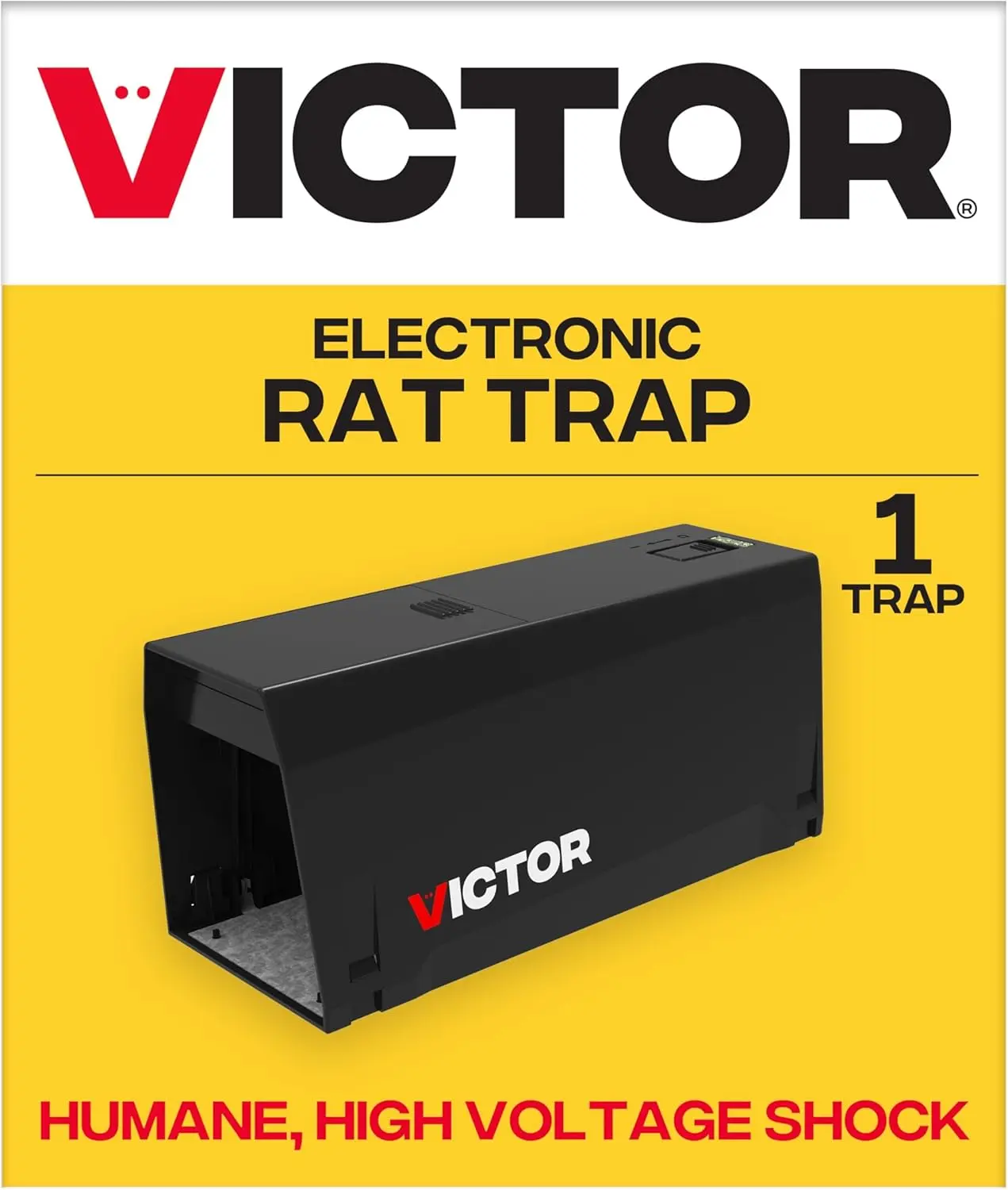 Electric Rat Trap, Humane Indoor Rodent Killer, No Touch, No See, Quick Kill, 1 Pack
Electric Rat Trap, Humane Indoor Rodent Killer, No Touch, No See, Quick Kill, 1 Pack
