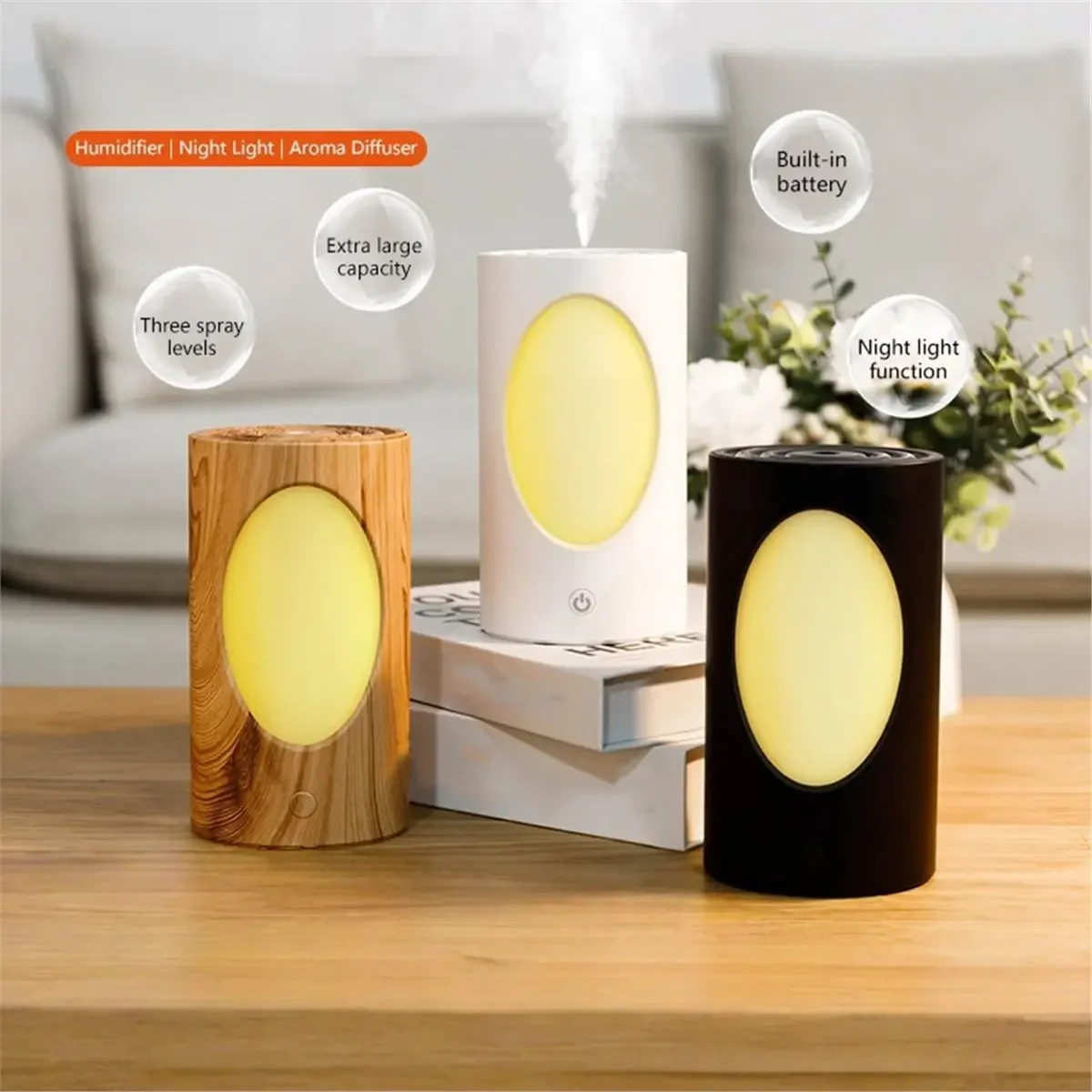 600ml Portable Aroma Diffuser with Colorful LED Lights Battery Rechargeable Wireless Air Humidifier for Bedroom Office A
600ml Portable Aroma Diffuser with Colorful LED Lights Battery Rechargeable Wireless Air Humidifier for Bedroom Office A