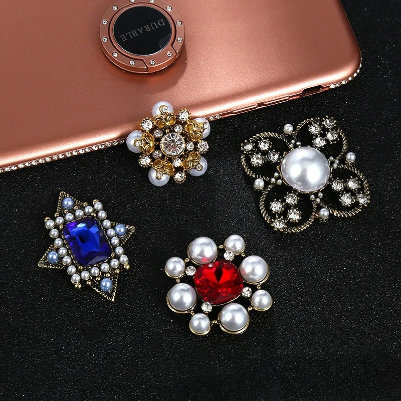 Jewelry DIY Accessories Retro Alloy Water Diamond Pearl Four Star Phone Case Luggage Clothing Accessories 10pcs/bag
Jewelry DIY Accessories Retro Alloy Water Diamond Pearl Four Star Phone Case Luggage Clothing Accessories 10pcs/bag
