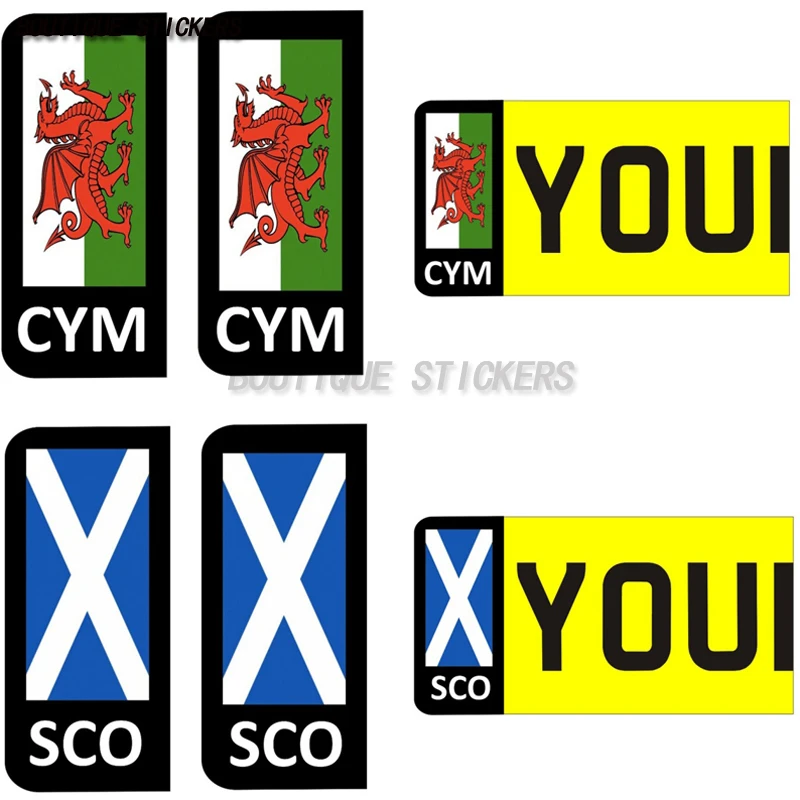 2Pcs exquisite WALES SCOTLAND FLAG License plate stickers, waterproof PVC stickers for cars and motorcycles
2Pcs exquisite WALES SCOTLAND FLAG License plate stickers, waterproof PVC stickers for cars and motorcycles