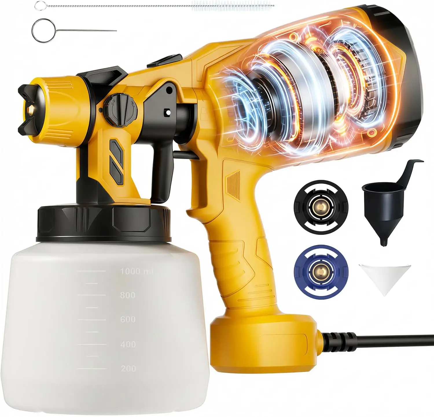 HVLP Paint Sprayer, 700W, 3 Patterns, Easy Clean, for Home & DIY
HVLP Paint Sprayer, 700W, 3 Patterns, Easy Clean, for Home & DIY