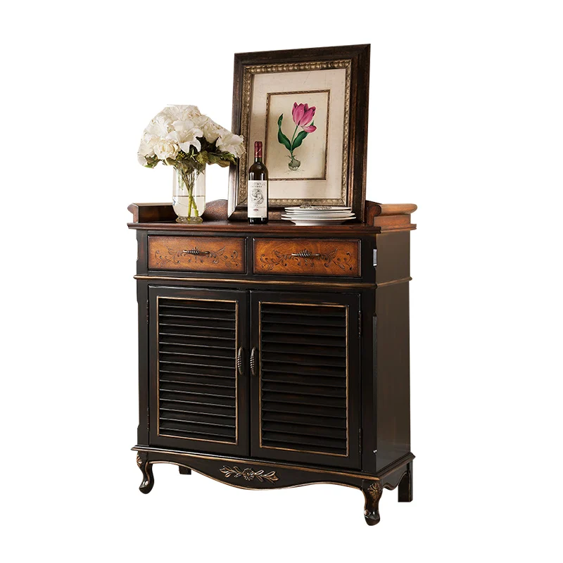 Hxl Louver Door Shoe Cabinet Solid Wood European Style Hallway Cabinet Wall Pastoral Partition Locker
Hxl Louver Door Shoe Cabinet Solid Wood European Style Hallway Cabinet Wall Pastoral Partition Locker