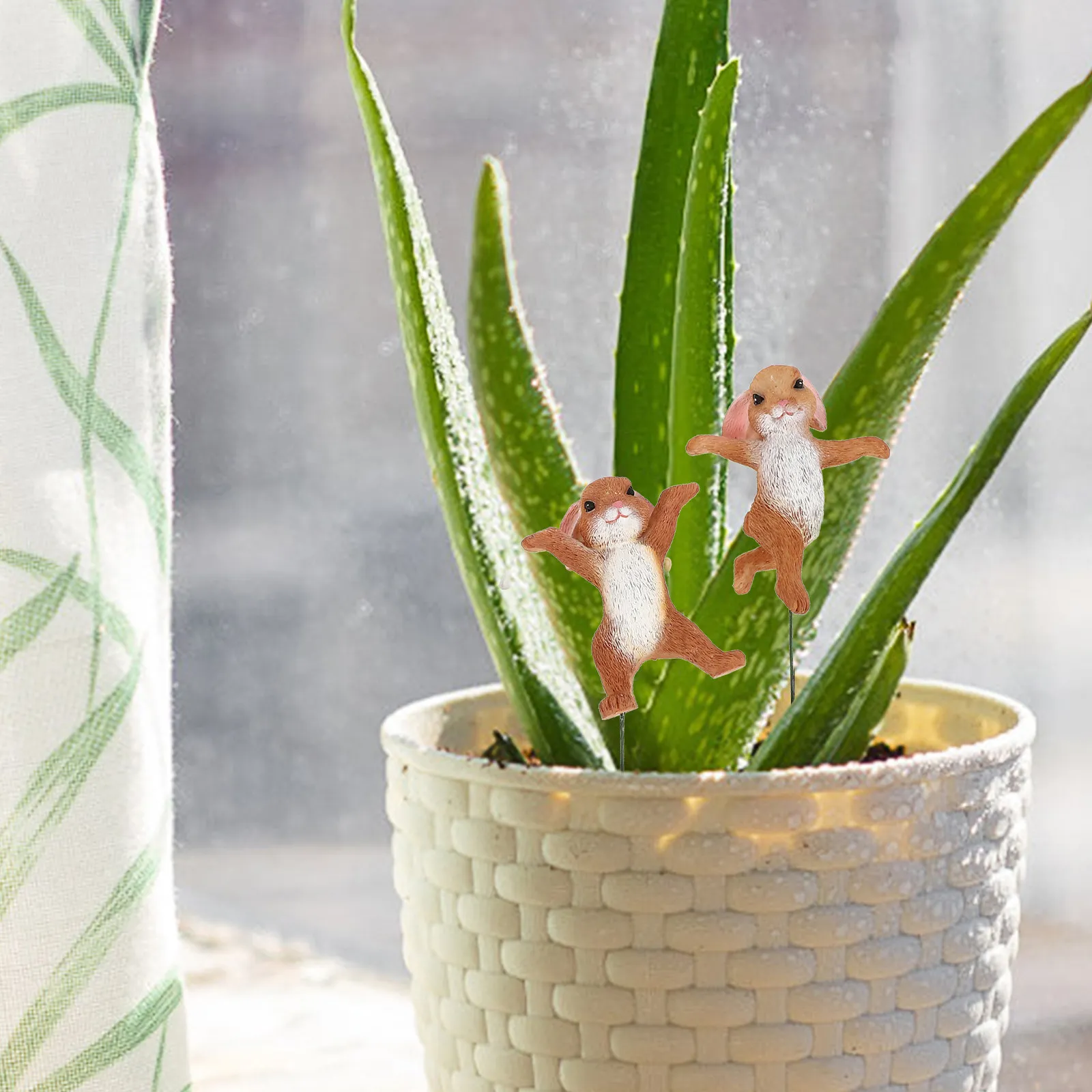 Набор из 5 фигурок животных: милые кролики из смолы для декора сада, балкона, улицы и дома, украшение в виде кроликов
Набор из 5 фигурок животных: милые кролики из смолы для декора сада, балкона, улицы и дома, украшение в виде кроликов