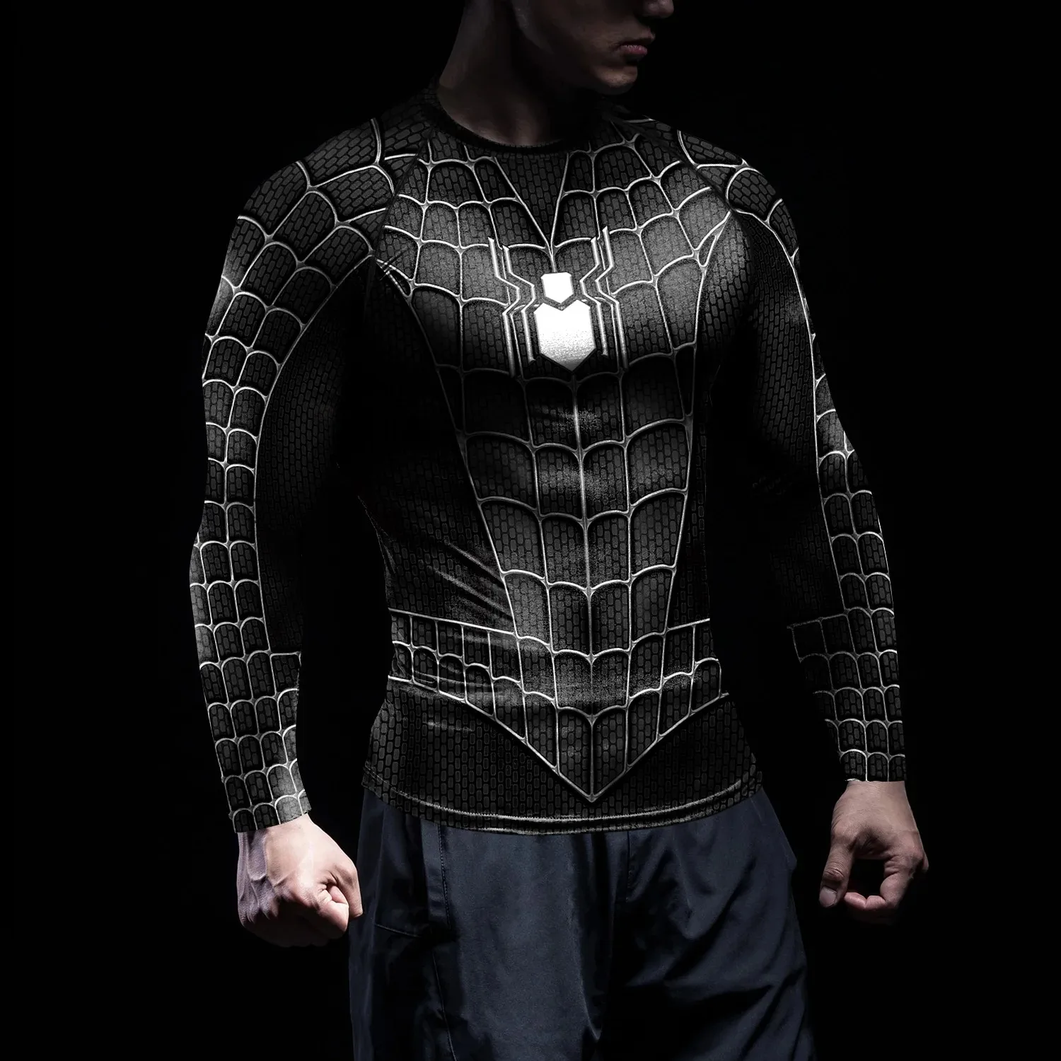 Marvel Spidermen Movie Elastic Fitness Clothing Quick Dry Compression Shirt Workout Anime Superhero Long Sleeve Cosplay Costumes
Marvel Spidermen Movie Elastic Fitness Clothing Quick Dry Compression Shirt Workout Anime Superhero Long Sleeve Cosplay Costumes